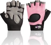 NINN Sports Lady gloves S (Roze) - Dames fitness handschoenen - Sport handschoenen dames - Grip Gloves - Fitnesshandschoenen Vrouwen