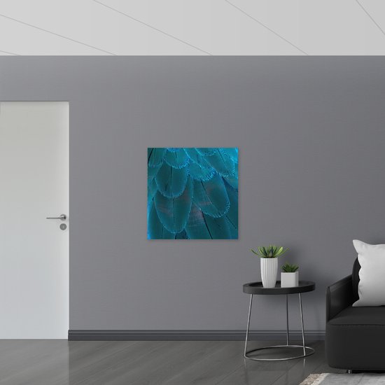 WallClassics - Poster (Matte) - Blue Ressorts - 80x80 cm Photo sur Papier Poster avec un aspect Mat