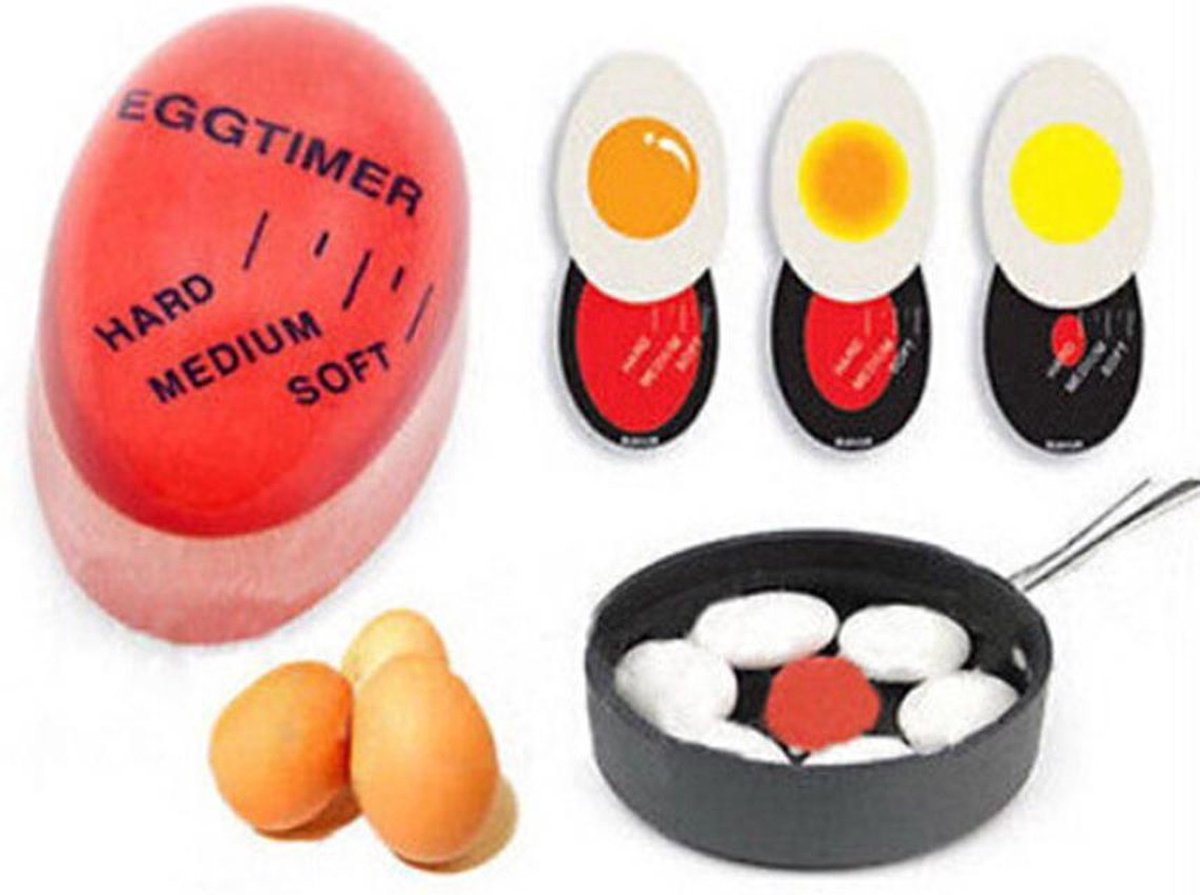 *** 1x Kleur Veranderende Ei Wekker - Duo EggTimer - Eierkoker - Keuken Hulp - van Heble® ***