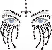 Face & Body Jewels - Gezichtssticker Halloween Black Horror Eye Design