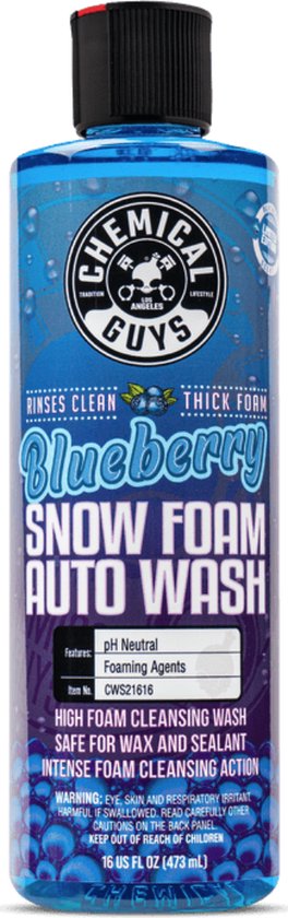 Foto: Chemical guys blueberry snow foam auto wash 473ml hoogschuimend