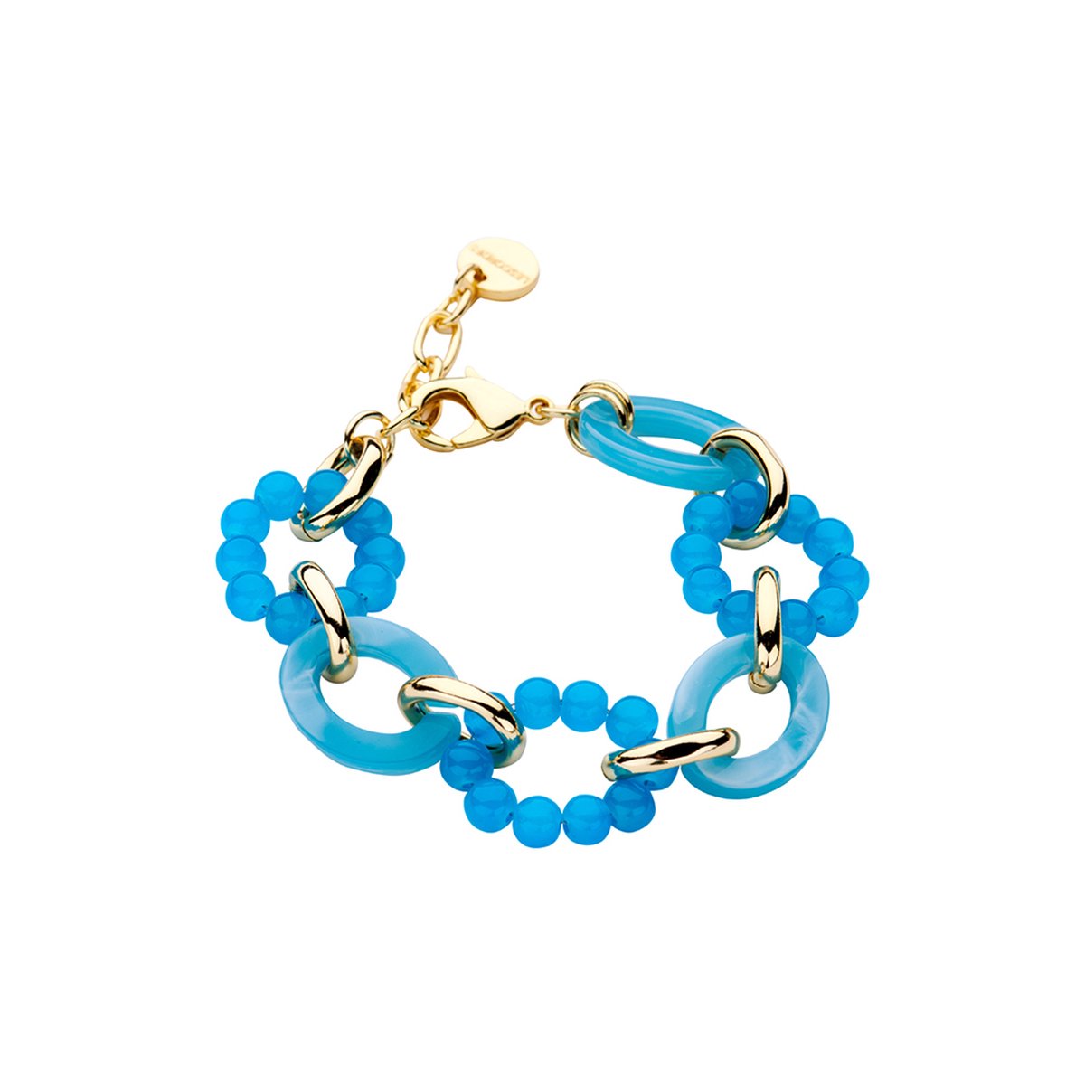 Les Cordes - Armband - DALICIA (AB) - Blauw - Metaal - Sieraad Dames - Juwelen