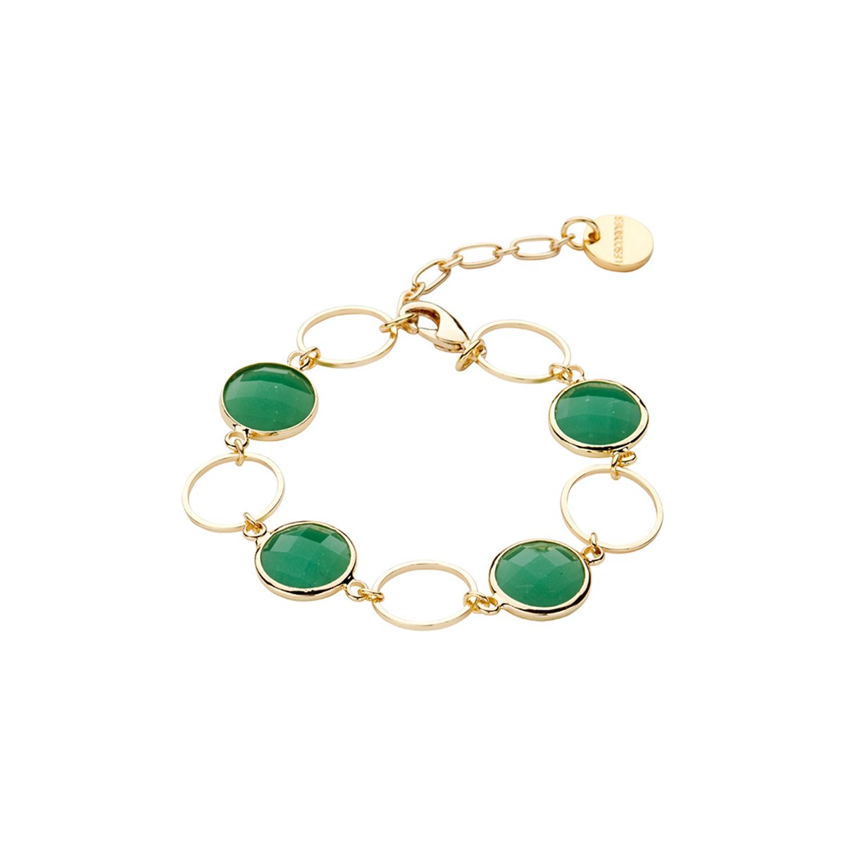 Les Cordes - Armband - DANIS (AB) - Groen - Metaal - Sieraad Dames - Juwelen