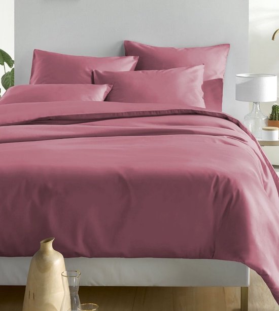 De Witte Lietaer Dekbedovertrek Katoen Satijn Olivia - Hotelmaat - 260 x 240 cm - Roze