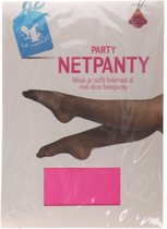 Netpanty - Neon Roze - One size - 1 paar - Carnaval - Feest - Nylon - Party - Feestpanty