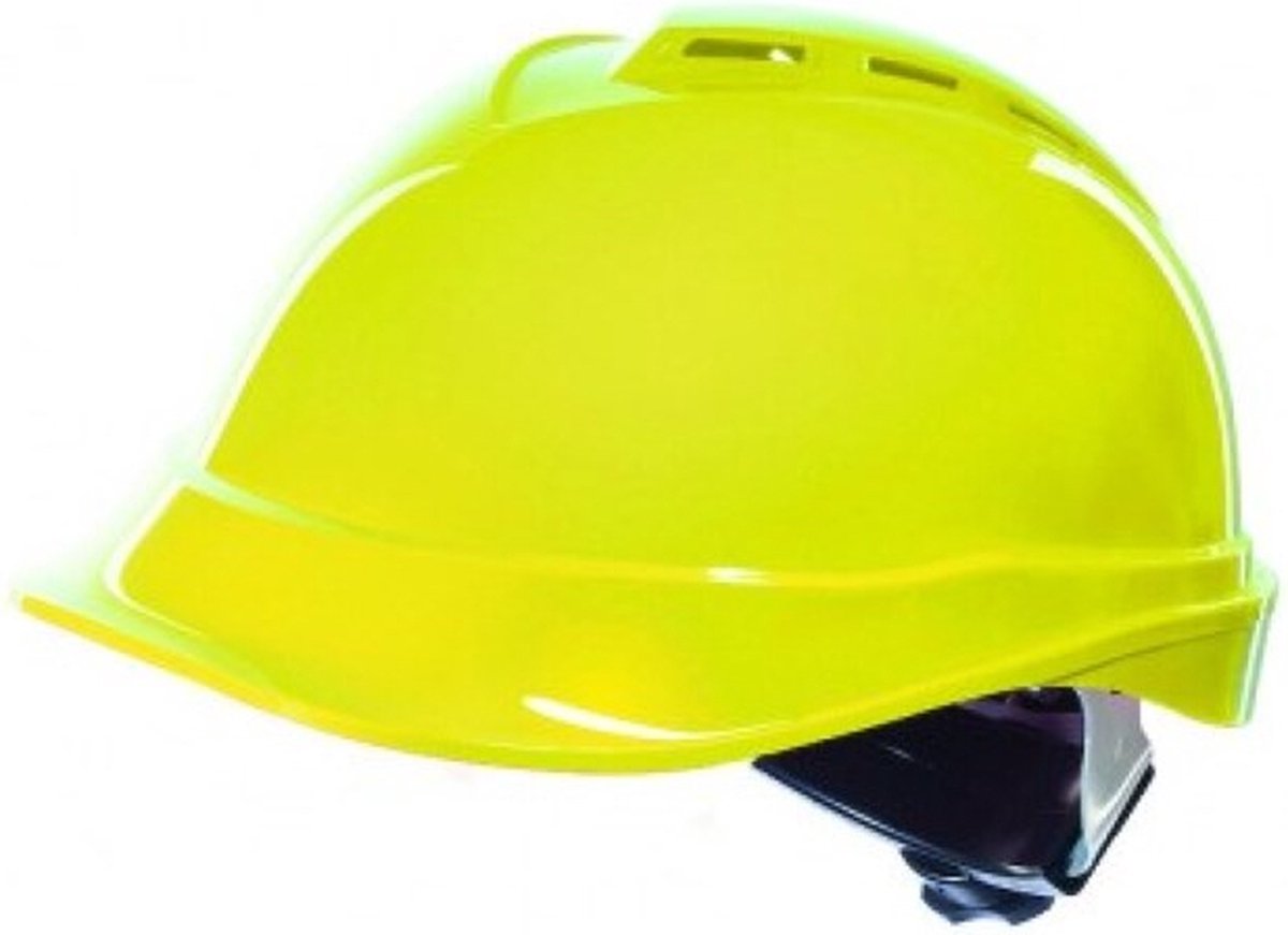 Opsial veiligheidshelm - V-Pro - 4-puntssluiting - geventileerd - geel