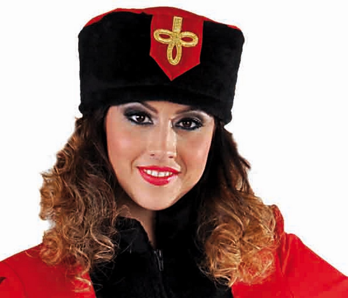 Magic By Freddy's - Landen Thema Kostuum - Russische Kozak Hoed - Zwart - Carnavalskleding - Verkleedkleding