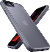 IYUPP Hoesje - Geschikt voor Apple iPhone 7 / 8 / SE 2020 / SE 2022 - Grijs x Wit - Shockproof