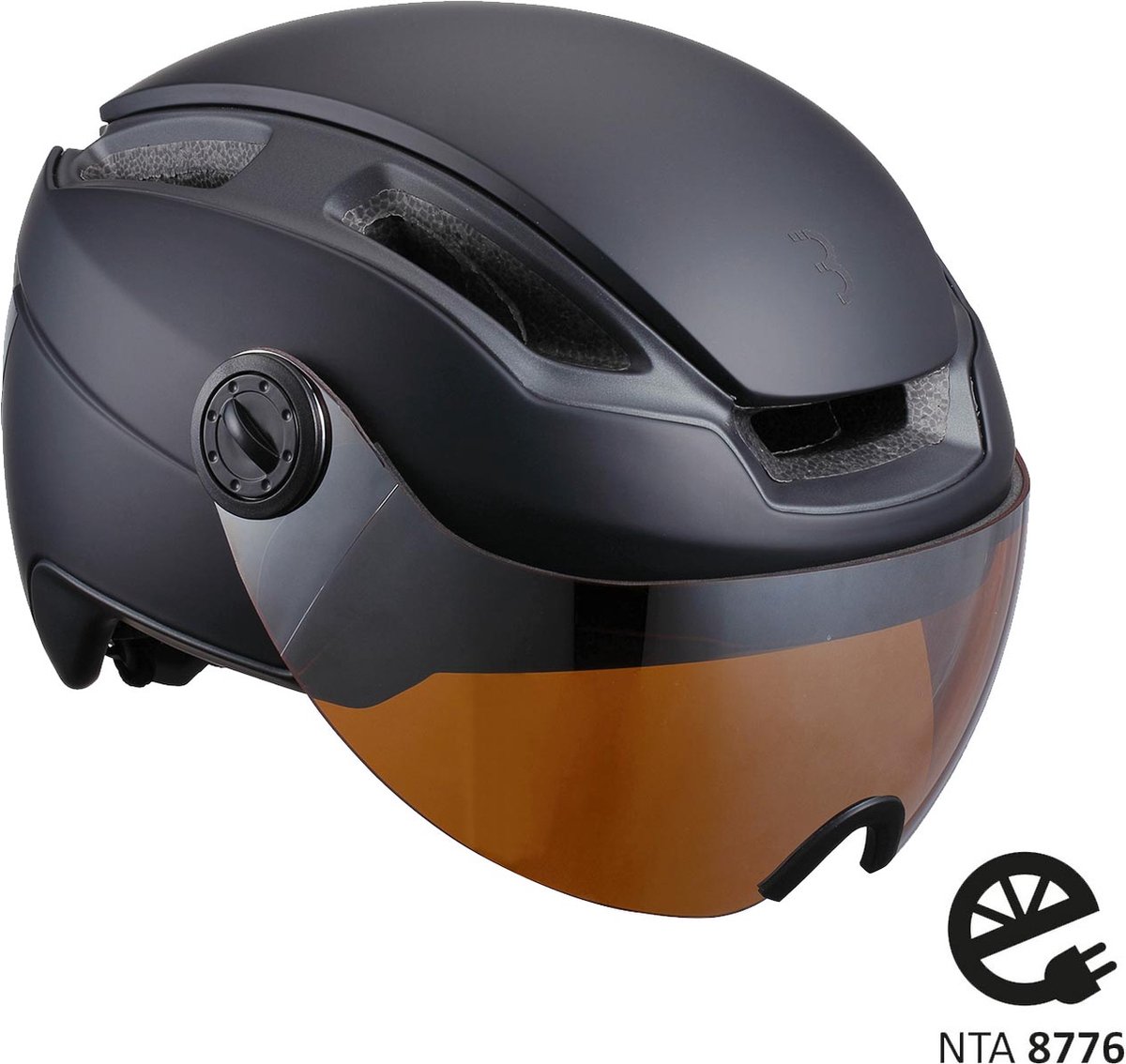 BBB Cycling Indra Faceshield Fietshelm BHE-56F - Speed Pedelec, E-bike & Snorfiets - NTA-8776 - Mat Zwart - Maat M