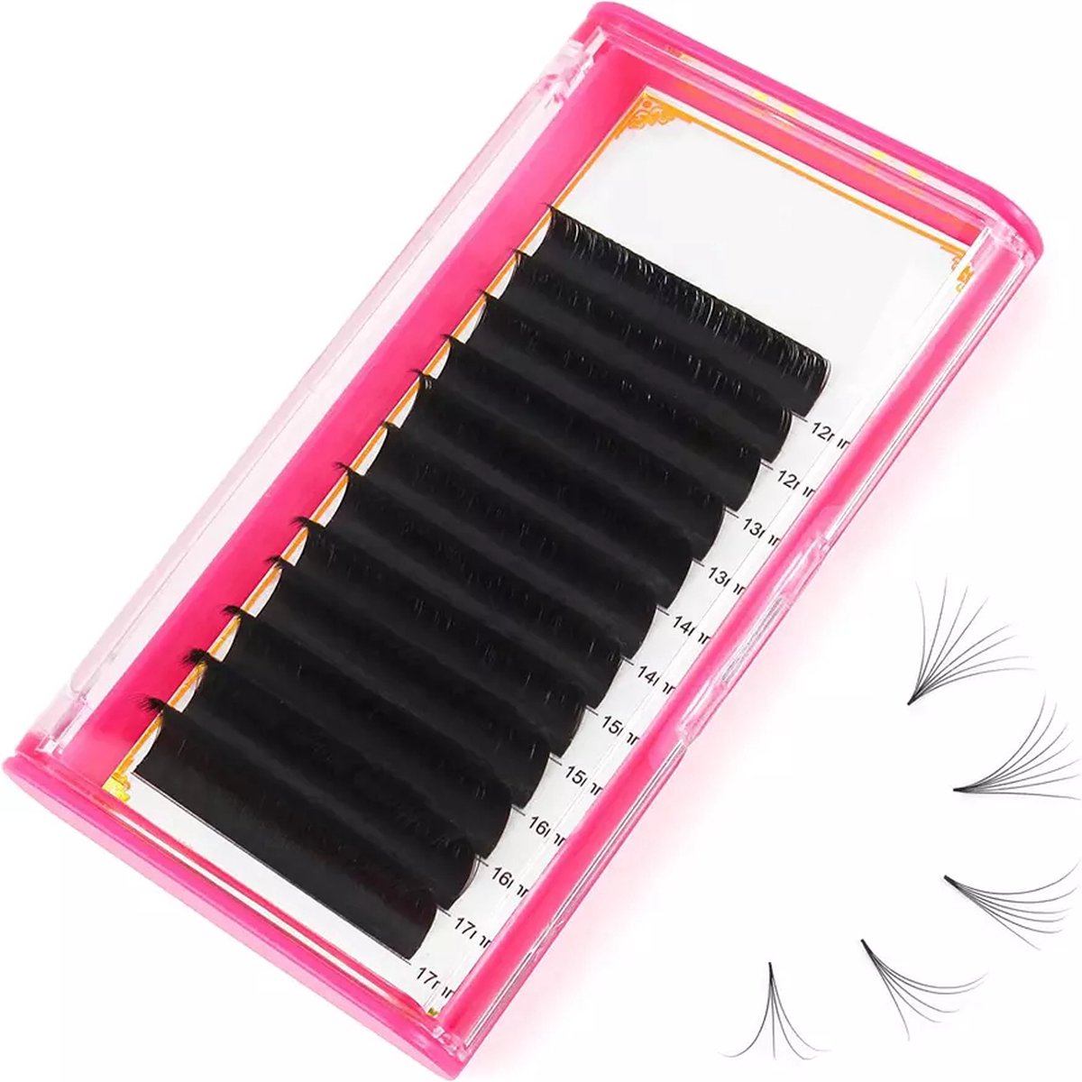 Vardaan wimperextensions - Lashes C 0.05 - 8 mm -Nep wimpers - Valse wimpers - Zwart - wimper extension - Stijlvol - Fake eyelashes