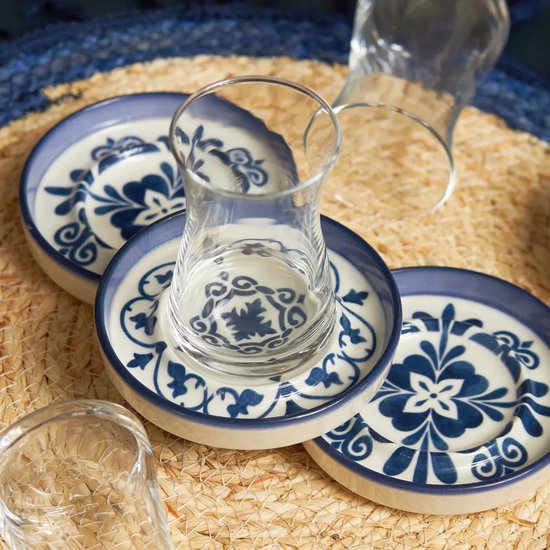 Karaca Zeher Blauw 12-delig theeservies voor 6 personen — afbeelding 4