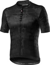 Castelli Fietsshirt korte mouwen Heren Zwart  - PAVE' JERSEY LIGHT BLACK -   M