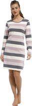 Pastunette dames nachthemd L/M Grey Stripe - 60 - Roze