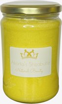 Biologische gele sheaboter met borututu wortel 500 gram - Organic Unrefined  Yellow Shea butter with borututu herbs