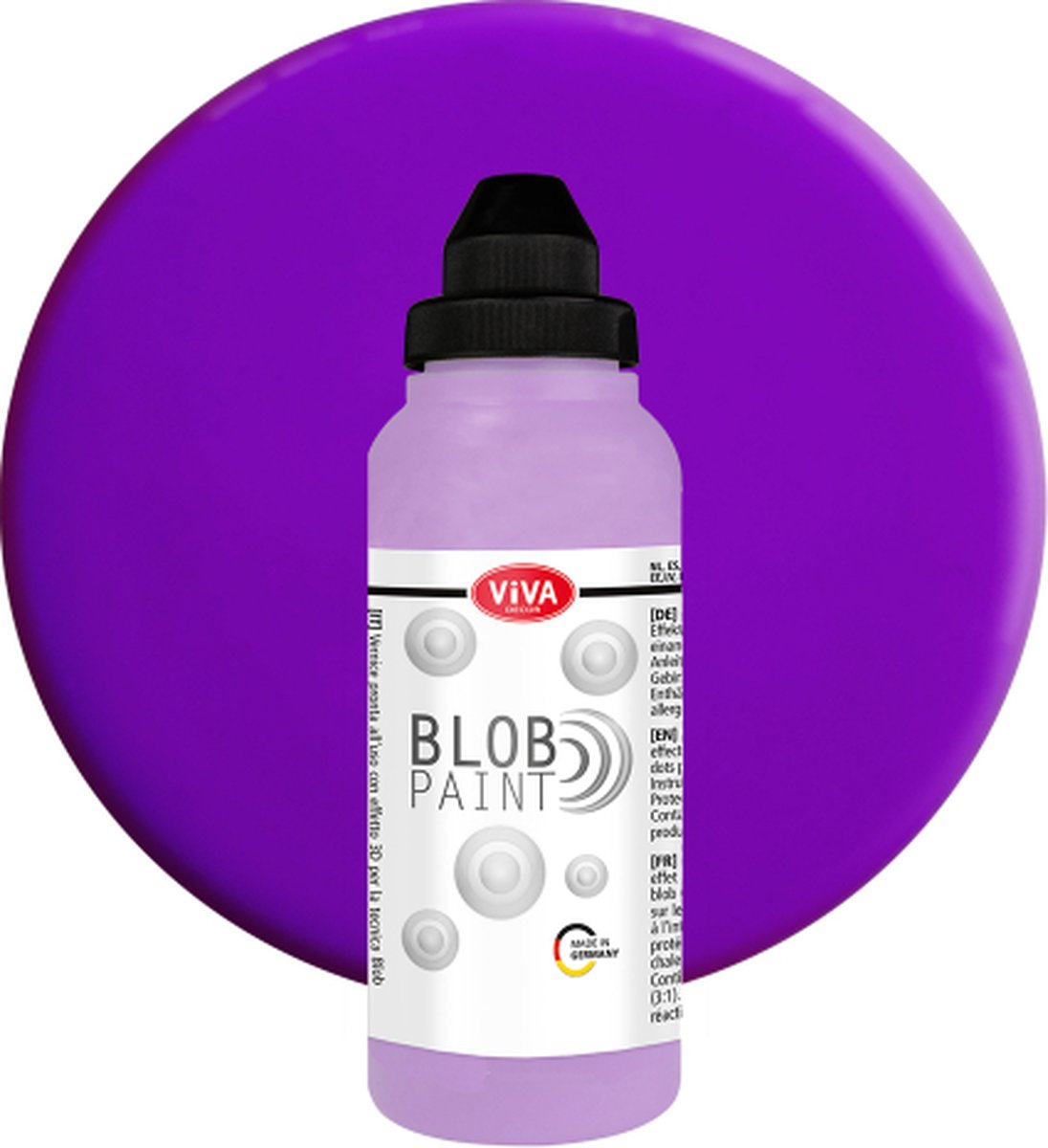 Viva Decor Blob Paint - 280ml - Schilderen- Verf - 3d effect - Nieuw, Kleurrijk - Ontspannend - Creative Hobby - DIY - Knutselen - Vrije tijd - Handwerken - Magenta