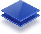 Plexiglas plaat 3 mm dik - 70 x 70 cm - Opaalblauw