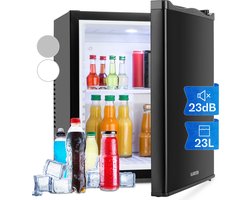Klarstein Mini Kühlschrank voor Zimmer, 23L Mini Kühlschrank voor Getränke & Kosmetik, Kleine Minibar, Kühlschrank Klein & Leise, Verstellbare Ablage, Kleiner Skincare Kühlschrank 5 15°C – geschikt voor thuisfitness en sportschoolgebruik, duurzame co