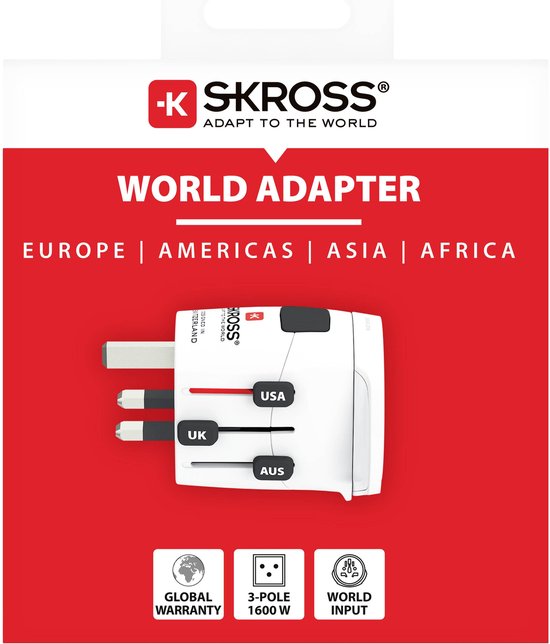 LENCENT 2X Adapter Brazilië Reisadapter, Type N Travel Adapter, Europa Spanje Portugal Reisstekker 2-pins naar 3-pins voor Brazilië en Zuid-Afrika, Spanje Portugal op Zuid-Afrika
