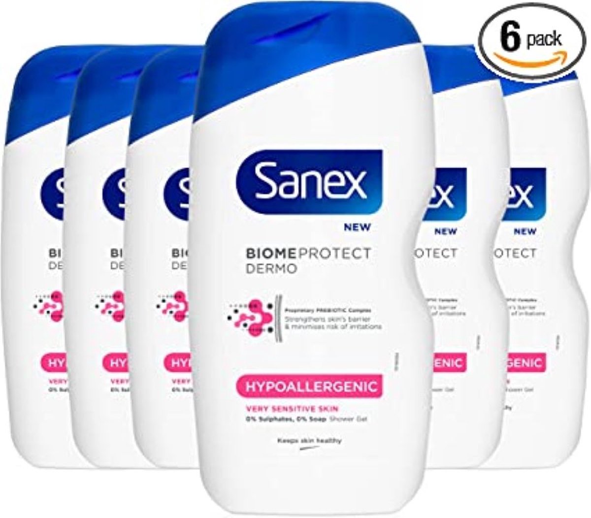Sanex Dermo Hypo-Allergenic - Douchegel - 6 x 500 ml