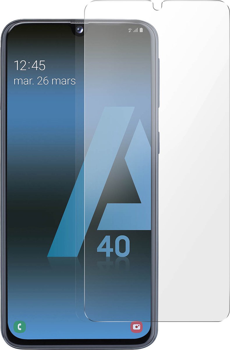Gehard Glas Geschikt voor Samsung Galaxy A40 9H Anti-vlekken transparant