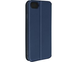 Hoes Geschikt voor Apple iPhone 6/6S/7/8/SE 2020-2022 klep portefeuille, video standaard blauw