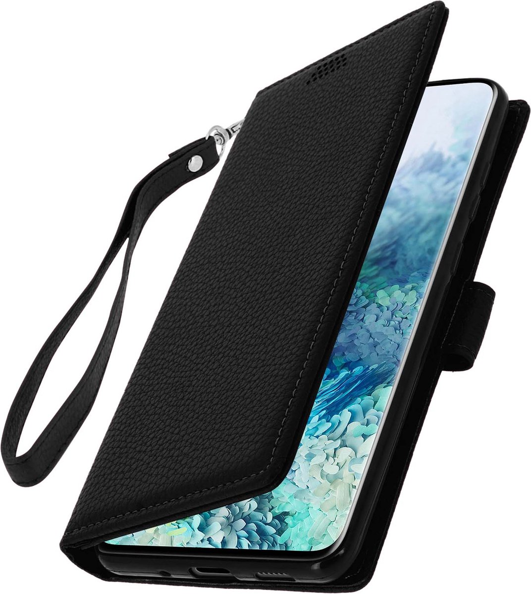 Cover Geschikt voor Samsung Galaxy S20 Flip Wallet Stand Video zwarte