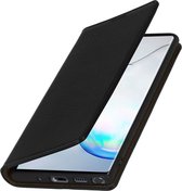 Leren Foliocase Geschikt voor Samsung Galaxy Note 10 Kaarthouder Standfunctie - Zwart