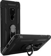 Convient pour Huawei Mate 20 Hybrid Case Video Support Ring noir