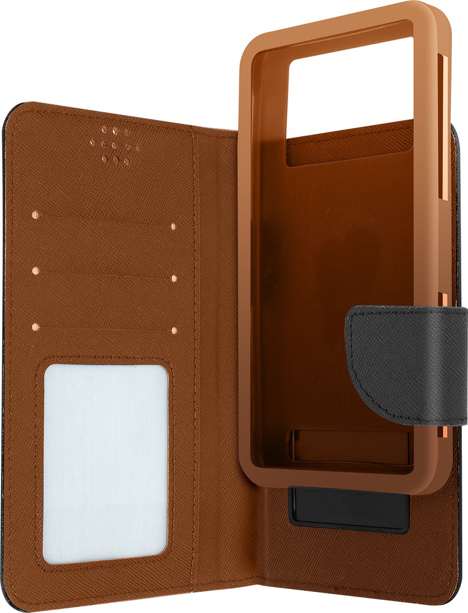 Avizar Foliohoes Portemonnee met Magnetische Tab bruin, Bruin