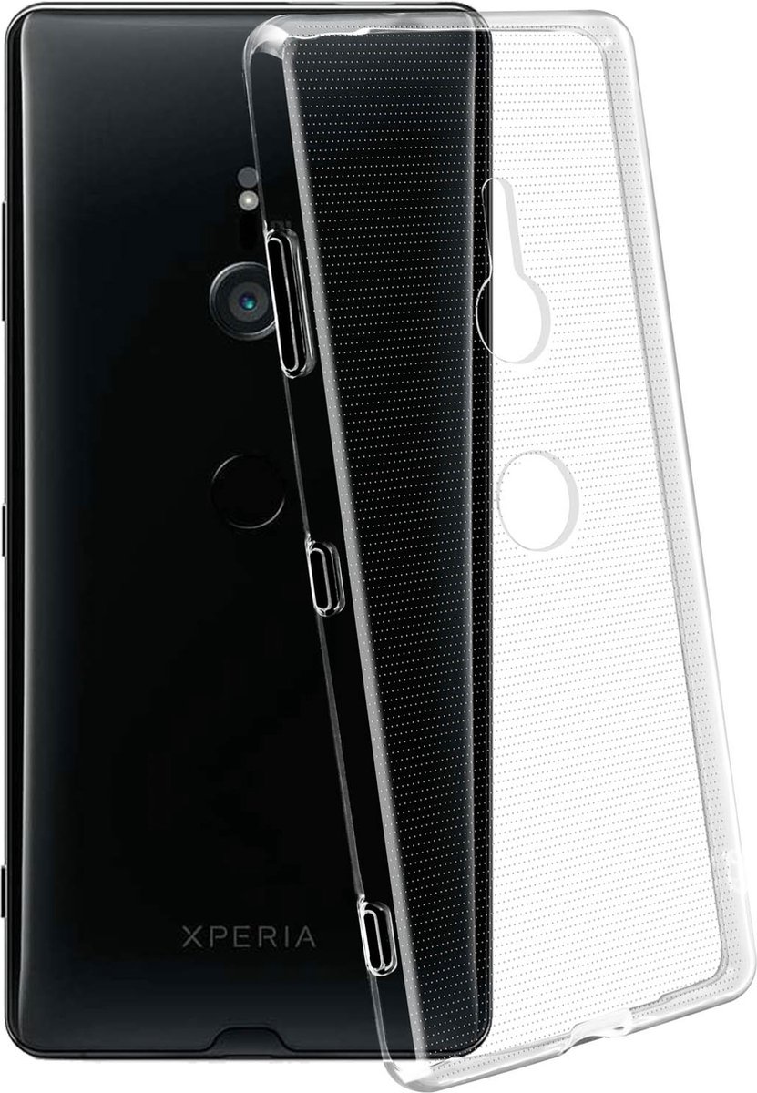 Avizar Hoes Geschikt voor Sony Xperia XZ3 Siliconengel - transparant, Transparant