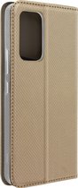 Geschikt voor Samsung Galaxy A53 5G Magnetische Flip Case Kaarthouder Stand Functie goud
