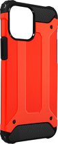 Geschikt voor Apple iPhone13 Pro Max Defender II-hoes Relief Hybrid Fall rood