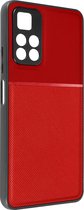 Case Xiaomi Poco M4 Pro 5G en Redmi Note 11S 5G Bi-materiaal Forcell Noble rood