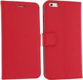 Cover Geschikt voor Apple iPhone 6 Plus/6S Plus Flip Wallet Stand Video rode