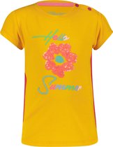 4PRESIDENT T-shirt meisjes - Mango Yellow - Maat 116 - Meiden shirt