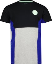 4PRESIDENT T-shirt jongens - Colour Block Black - Maat 140