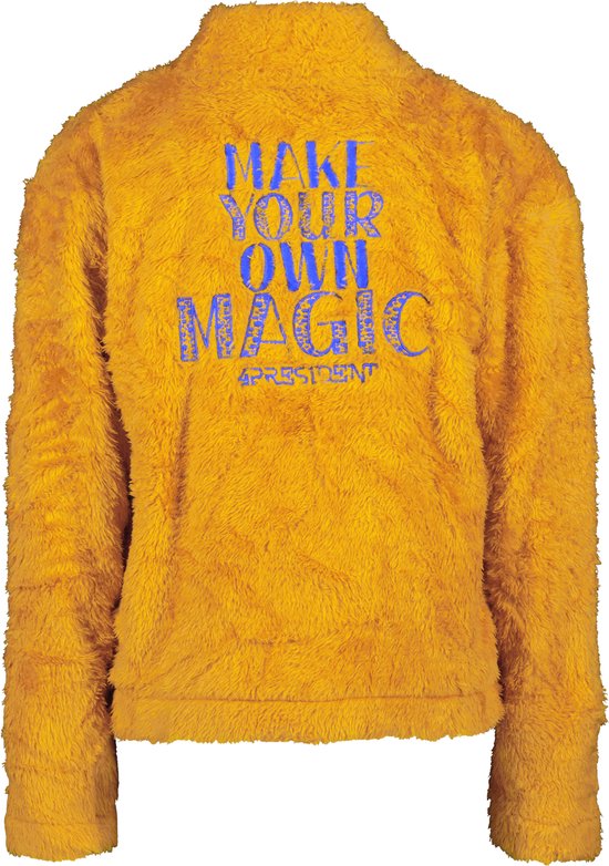 4PRESIDENT Sweater meisjes - Golden Orange - Maat 128 - Meisjes trui