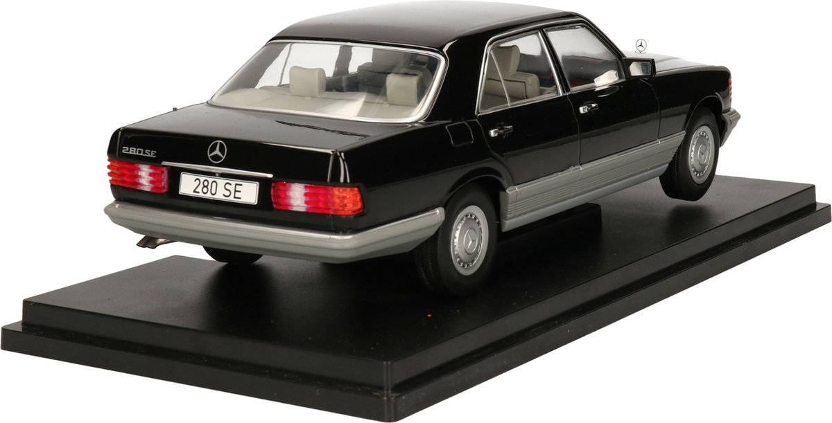 Modèle Réduit Mercedes-Benz 280 SE (W126) 1/18 Noir - Métal, Neuf, Marque MCG