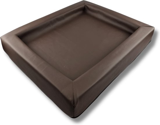 Hondenbed Henderson van kunstleer M-L 85 x 63cm bruin, 109,94