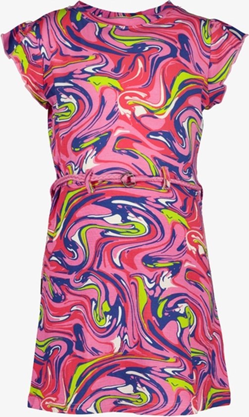 TwoDay meisjes jurk met scrunchie - Roze - Maat 92