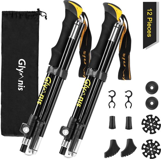 Wandelstokken / Walking Sticks For Senior Man ,Woman ,folding sticks - opvouwbare trekkingstokken / trekking poles, Premium Nordic Walking stokken