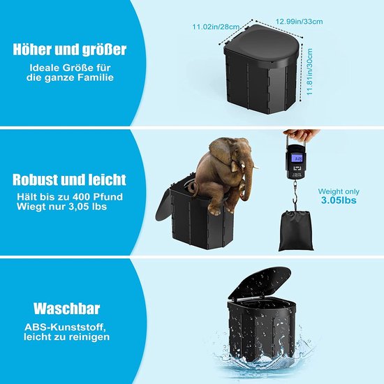 bio-chem Campingtoiletten-Set 2-teilig: Bio Sanitärflüssigkeit 1 l Spülwasserzusatz inkl