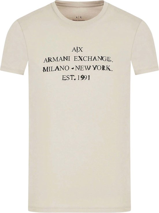 T-shirts korte mouw beige Armani Exchange main image 1