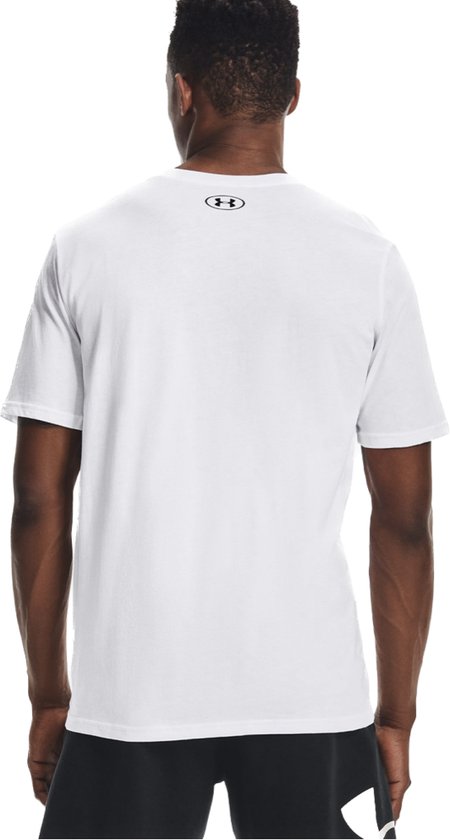 Under Armour UA M SPORTSTYLE LC SS Heren Sportshirt - Wit - Maat M - Under Armour