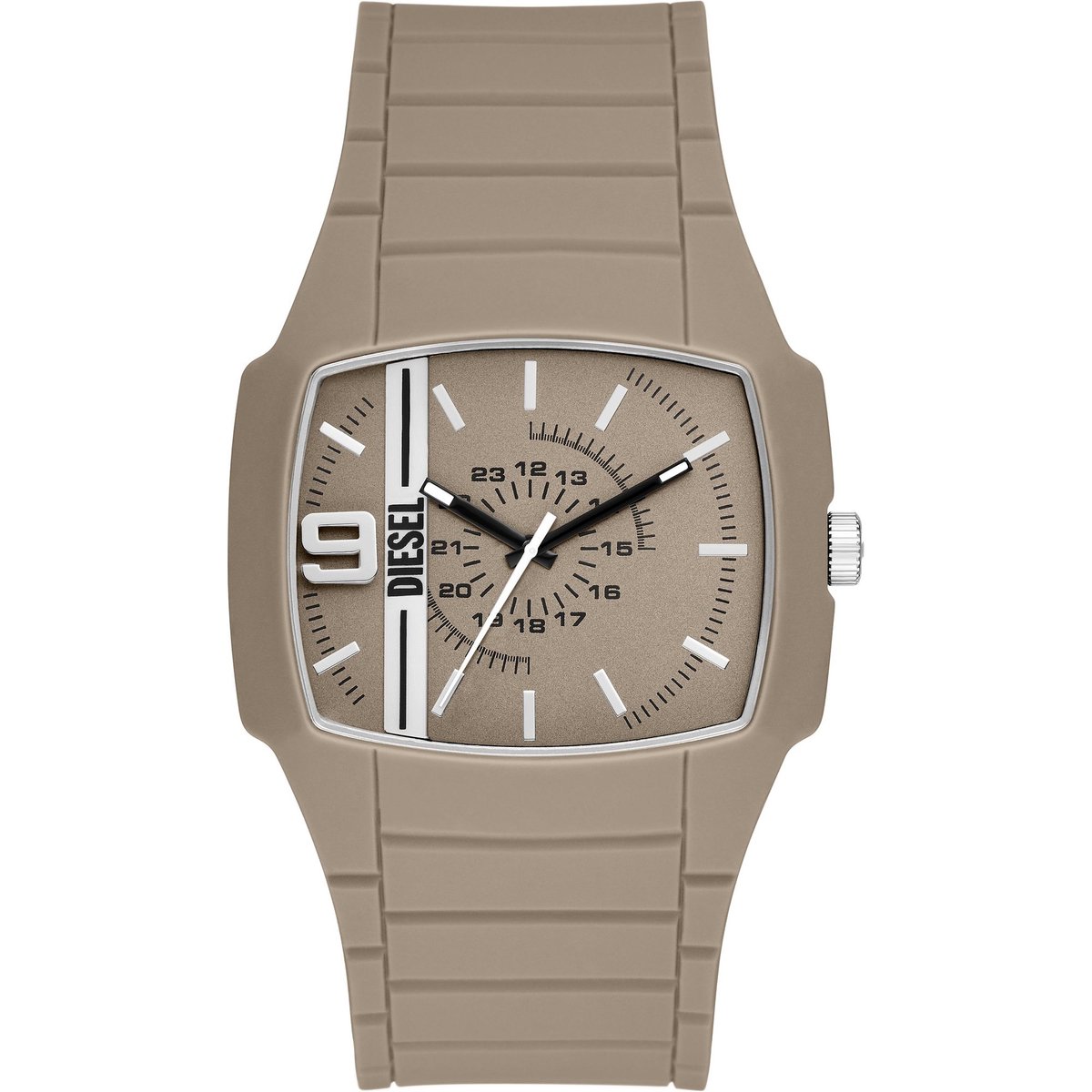 Diesel Cliffhanger 2.0 DZ2167 Horloge - Siliconen - Crème - Ø 45 mm