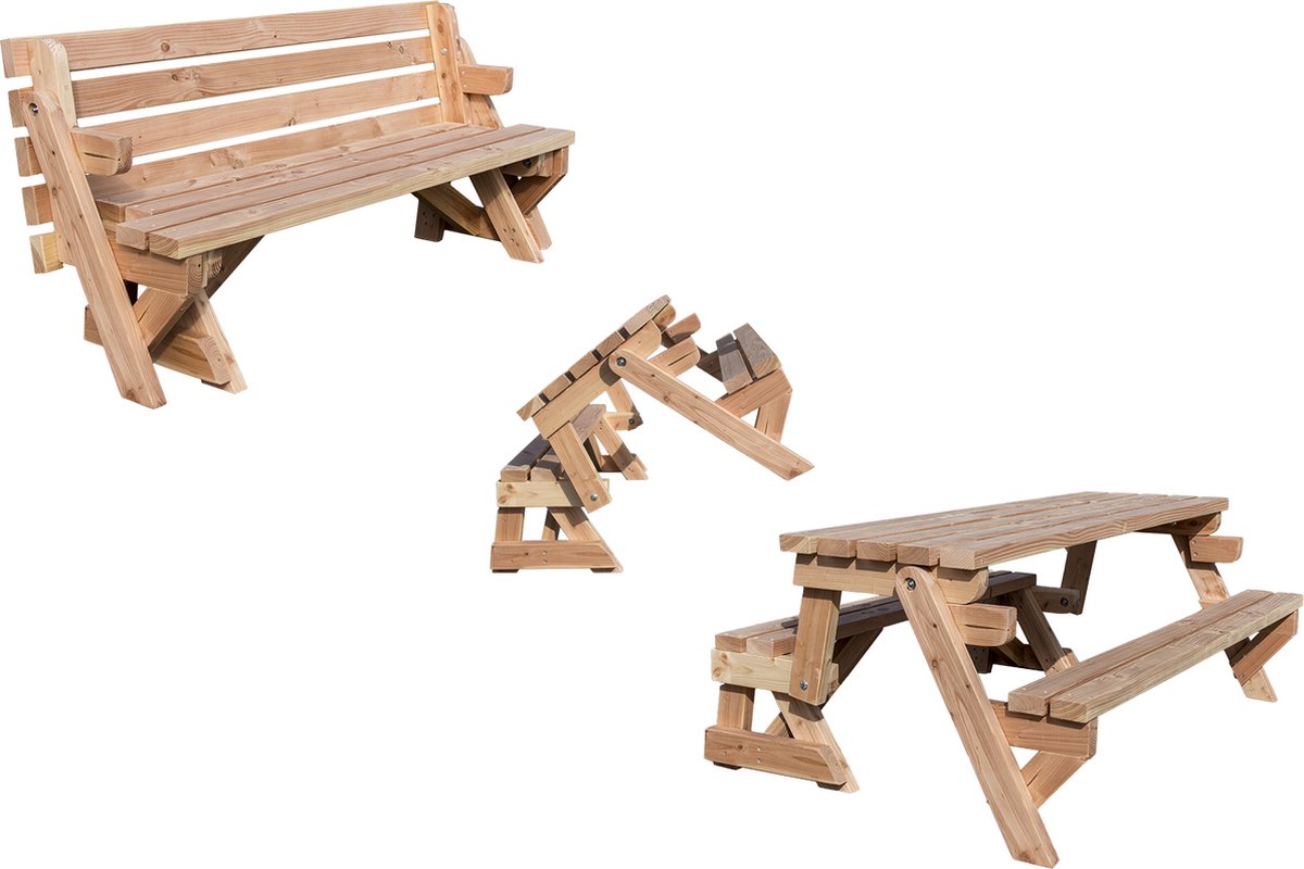 Inklapbare Picknicktafel 2-in-1 (3-6 personen) thumbnail 6