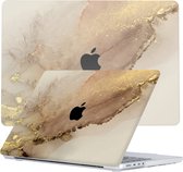 Lunso Geschikt voor MacBook Pro 16 inch M1/M2 (2021-2023) cover hoes - case - Sweet Caramel