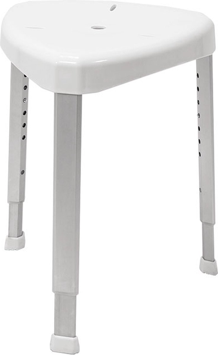 Hoek douchekruk verstelbaar Wit Driehoek douchezitje Belastbaar