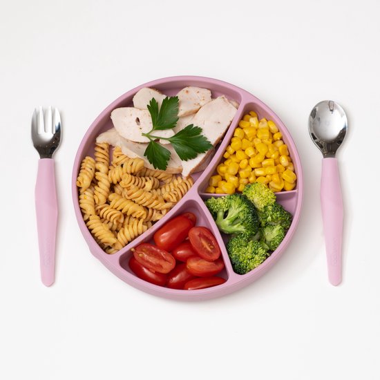 Everyday Baby - Bestek staal - Roze - 2 stuks