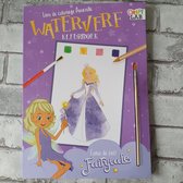 Kleurboek prinsessen met waterverf